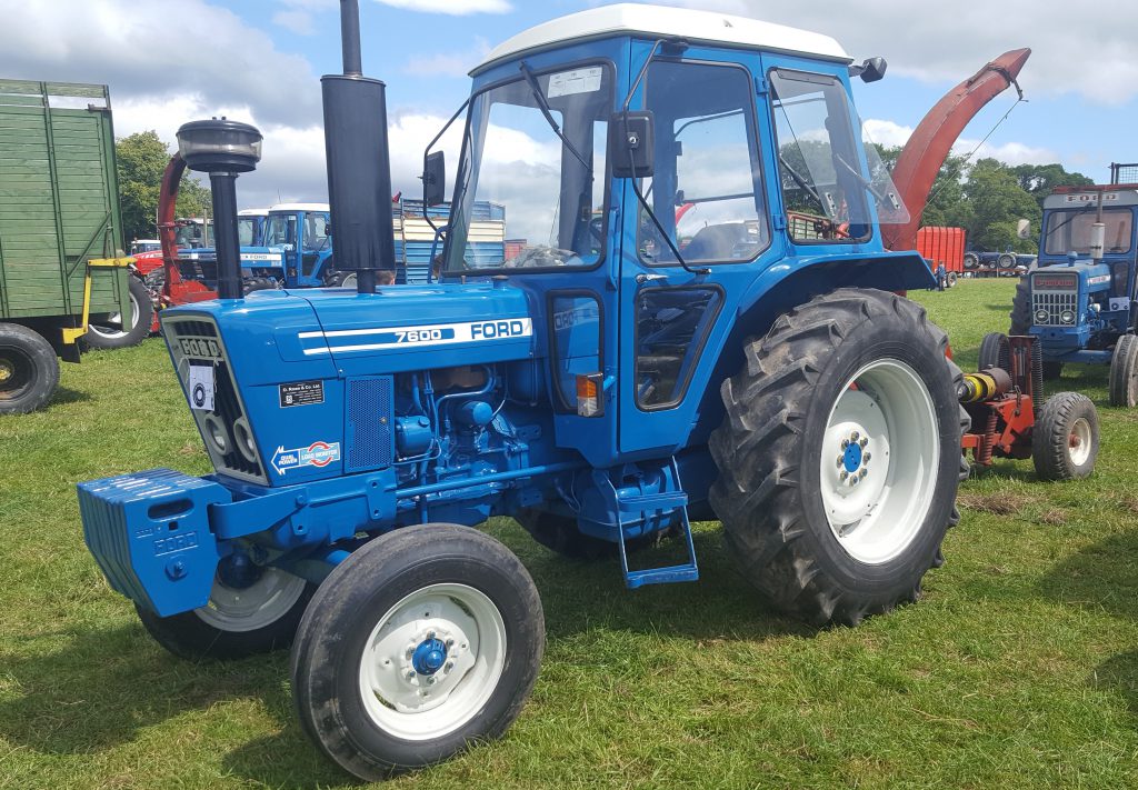 True blue: There were a couple of Ford 7600 tractors at the event, including this fresh-faced example. The 97hp, 4-cylinder 7600 was manufactured from 1975 up until 1981. This Q cab version was once a very popular tractor here in Ireland; they were once a common sight in silage contracting fleets up and down the country