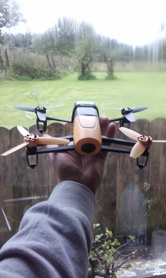 The drone used to herd the stray cattle