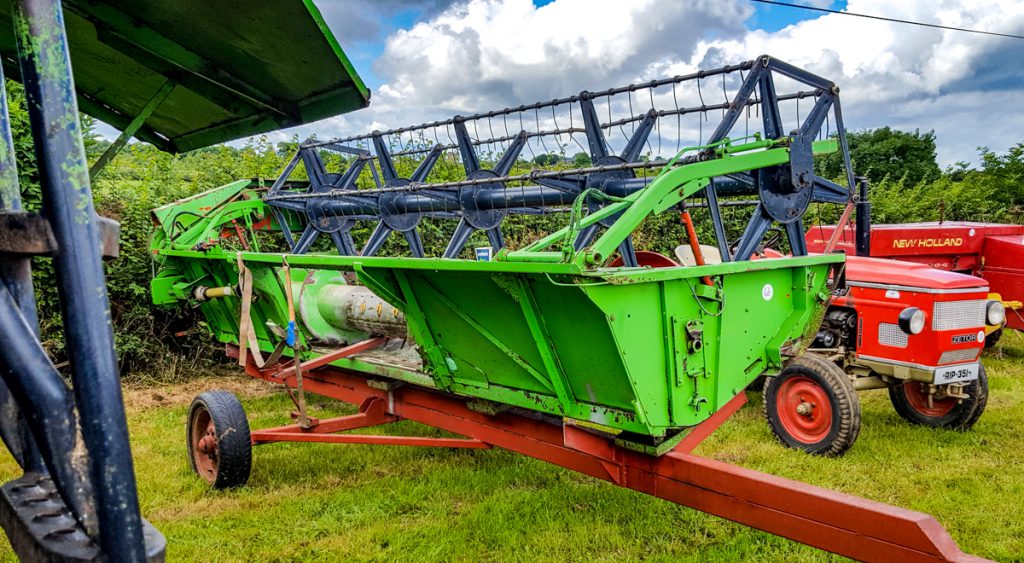 This 1987 Deutz-Fahr M36.30 combine, with a 16ft header, had 1,515 hours showing on the clock. Previous dealer stickers indicated that this machine had started its working life in Scotland. Attracting a top bid of just €8,000 it didn’t sell on the day. It may have been too late in the season to sell such a machine