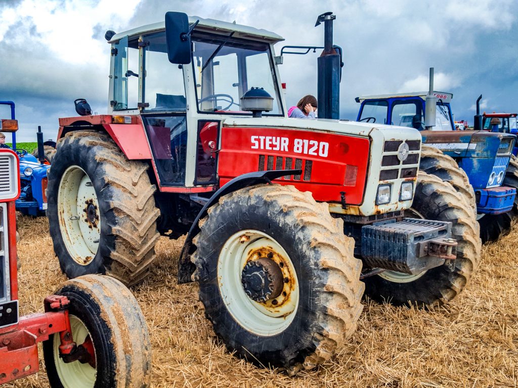 One of the more unusual entries was this Steyr 8120. The 100hp 8120 was built in Austria from the late 1970s up until the mid 1980s. The engine was Steyr’s own 6-cylinder, 5.2L block. Interestingly, the slightly more powerful 110hp Steyr 8130 was also sold, albeit in a different livery, as the Marshall D110