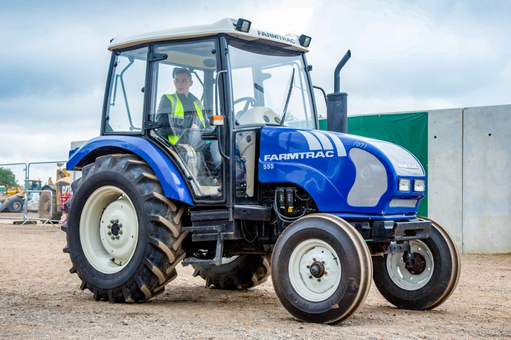 This 2014 Farmtrac 555 was a somewhat unusual sight at Cambridge. With just 1,314 hours showing, it sold for £7,800