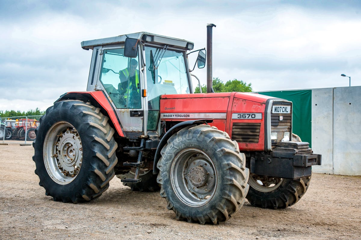 Cheap horsepower: This 1994 Massey Ferguson 3670 was showing 7,162 hours on its odometer. It sold for just £4,100