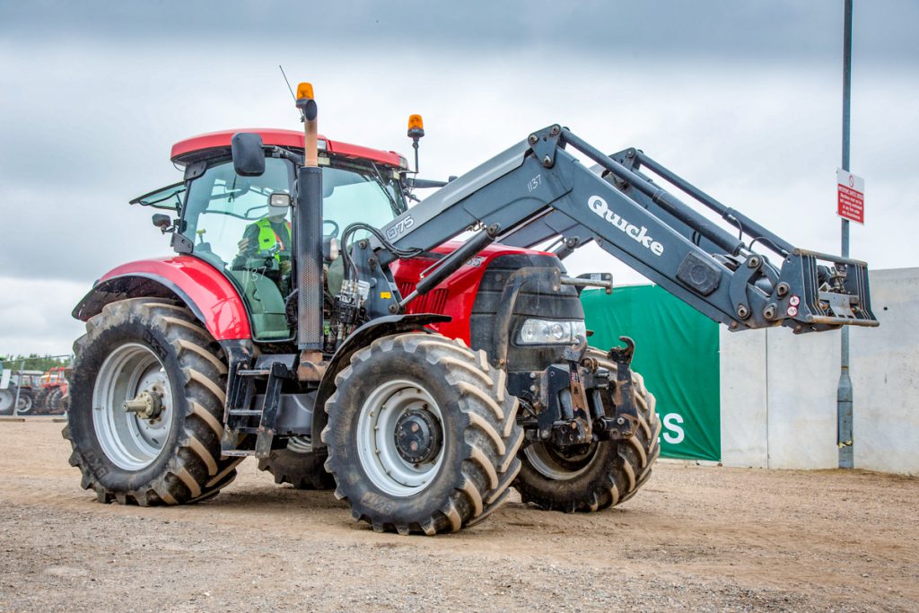 This 2011 Case IH Puma (with a Quicke Q75 front loader) had 7,217 hours on its odometer. It sold for a reasonably solid £26,200