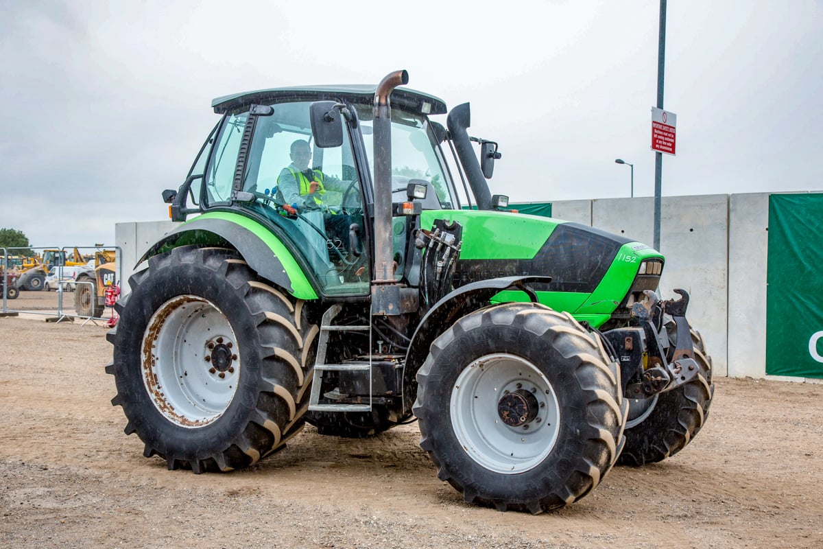 This 2009 Deutz-Fahr M640 (with brackets for a Quicke front loader) had just 2,141 hours on the clock. It sold for just £14,500