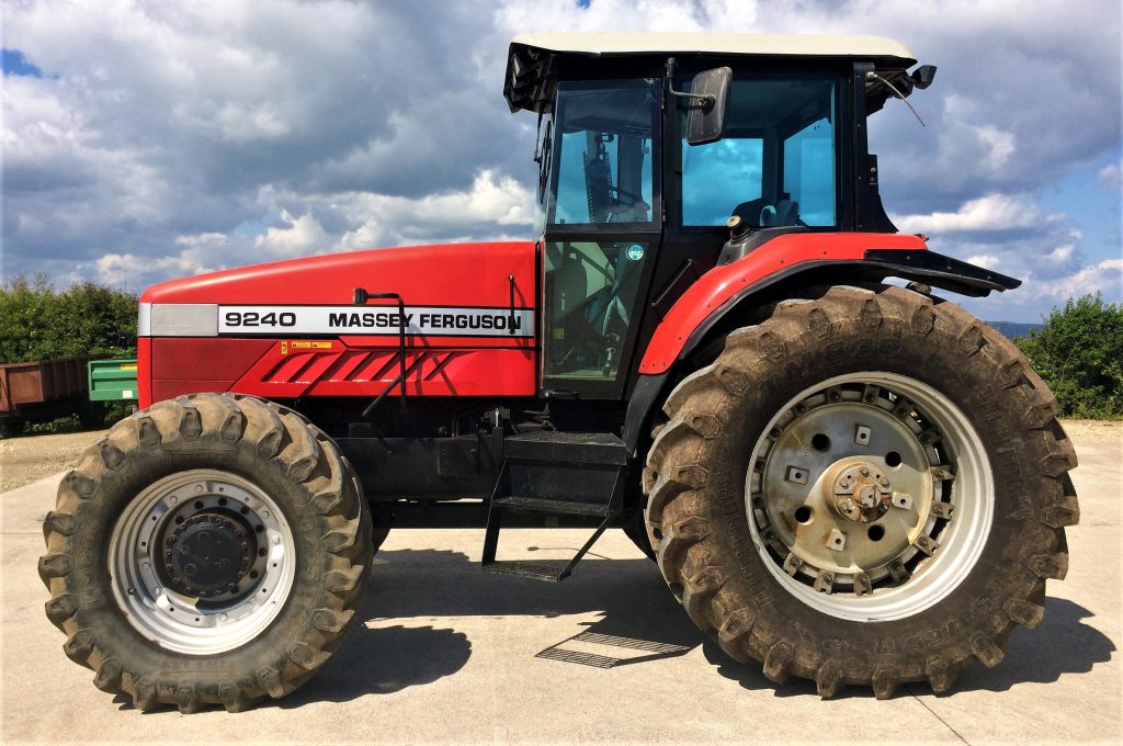 This unusual 1998 Massey Ferguson 9240 tractor fetched £14,500 at the auction