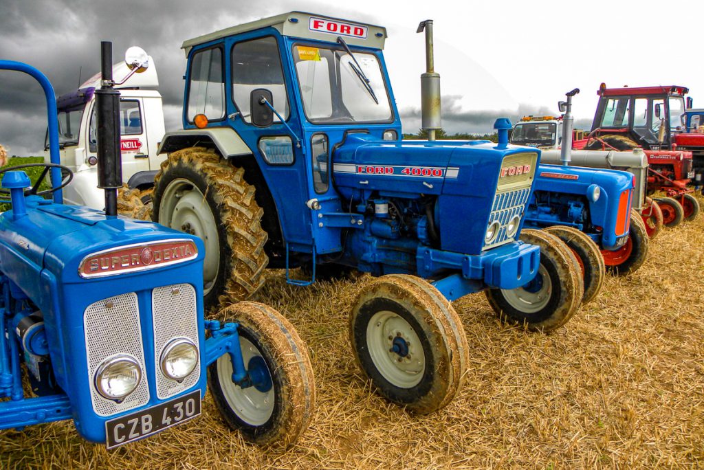 True blue: This Ford 4000 will spark nostalgic memories for older readers; it was a very popular sight here in Ireland. The Ford 4000 ‘Force’ model was introduced in 1968. It sported a 55hp 3-cylinder diesel engine, which was coupled to either an 8-speed manual gearbox or a 10-speed ‘Select-O-Speed’ unit