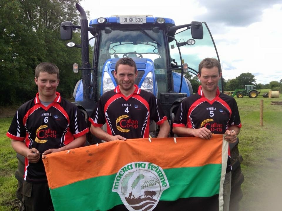 The All-Ireland Farm Skills Winning Team, 2015: Liam O’Shea, Brendan Phelan and Kevin Croke.