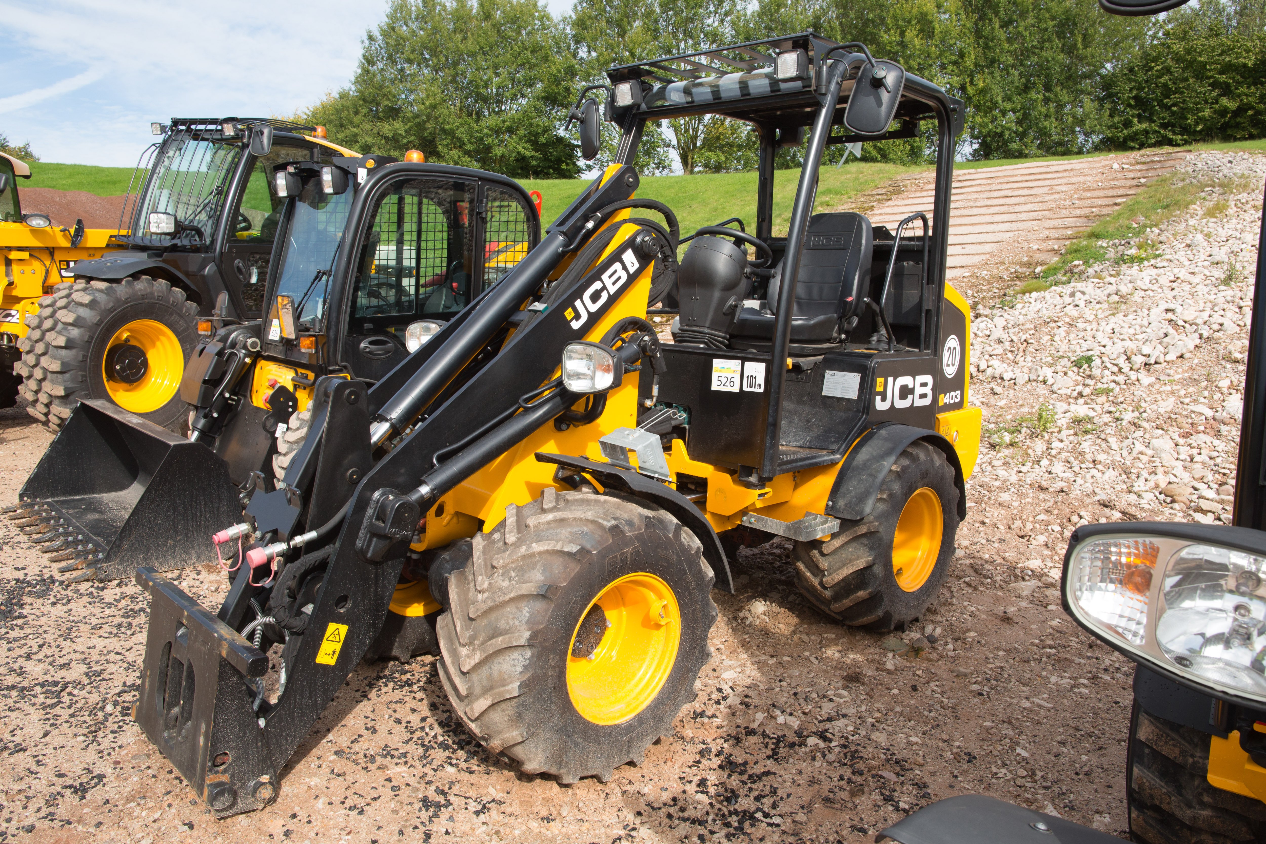 This 2017 403 compact wheeled loader, with 136 hours on its clock, sold for £19,000 excluding VAT