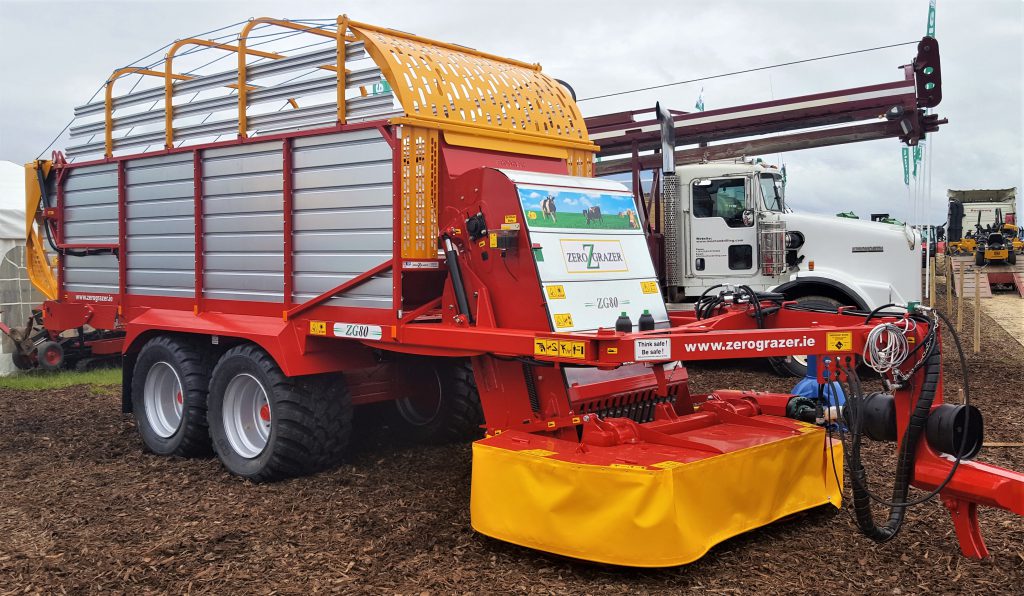 Zero-grazing, certainly in some parts of the country, is gathering traction. This Irish-built ZG-80, from ZeroGrazer, has a rated capacity of 40m³. Cutting width is 7ft 1in, courtesy of a twin-drum mower. It is said to be suitable for a herd of between 100 and 150 cows