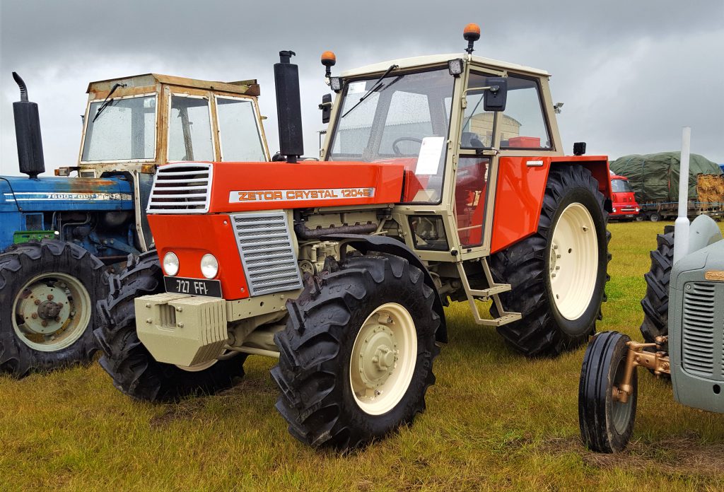 Not every tractor on-site is brand new; the familiar vintage display is back again this year. Among the more noteworthy entries, depending on your age of course, is this ‘classic’ Zetor Crystal 12045. This 120hp powerhouse was home to Zetor’s own 6-cylinder, 6.8L engine. It was a relatively high-specification tractor at the time of its launch. It was built from circa 1974 through to 1987 – at which point it was beginning to show its age. This is an impressive example; it looks like it’s ready for some serious hardship