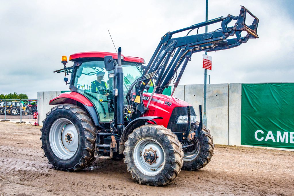 A clean and tidy 2011 Case IH MX110, with a 40kph gearbox, fetched £21,000. It was equipped with a Case IH LRX1100 loader. It had 7,865 hours showing on the clock