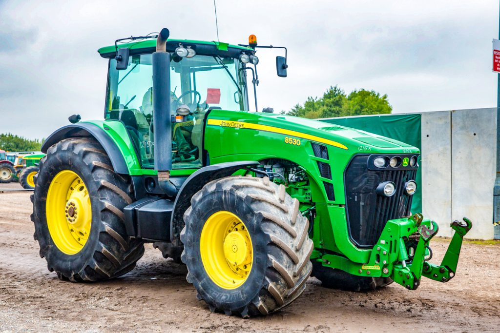A green and yellow ‘beast’: This John Deere 8530 sold for £51,500