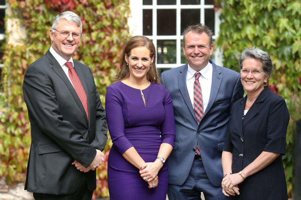 Jim Bergin, CEO, Glanbia Ireland, Mary Delaney, ASA President, Jeroen Elfers, Director of Corporate Affairs Friesland Campina, and Prof. Nicola Shadbolt, Director of Fonterra Cooperativenational agri-food leaders offering insights on how the industry can remain competitive. Image source: Finbarr O’Rourke