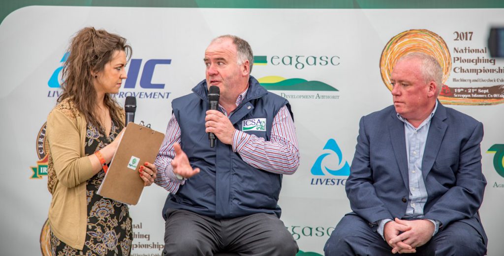 Claire Mc Cormack, AgriLand; Seamus Sherlock, ICSA; and Niall Garvey, Muintir na Tire