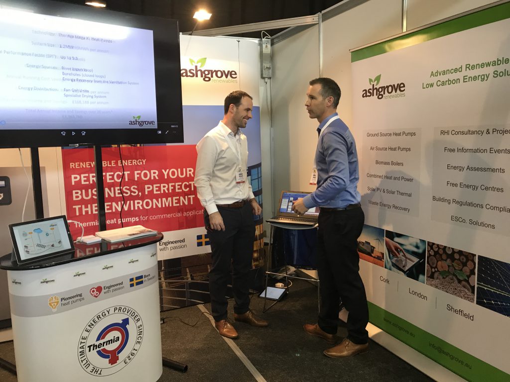 Ashgrove Renewables working on its stand at the energy expo