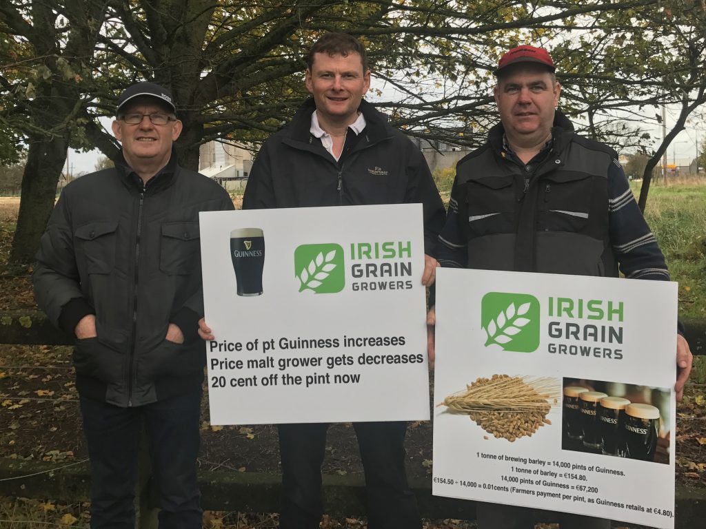 Pat Finn, Liam Delaney and Paul Dooley at the IGGG’s ‘demonstration of facts’ in Athy