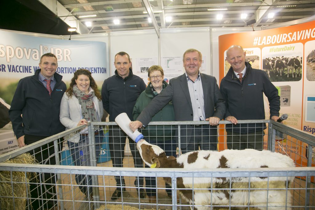 Michael O Gorman and Maria Burke, National Dairy Council; Tom Duggan, Zoelis; Mairead Piggot, Millstreet Vets; Minister Michael Creed; and Charles Chavasse, Zoetis