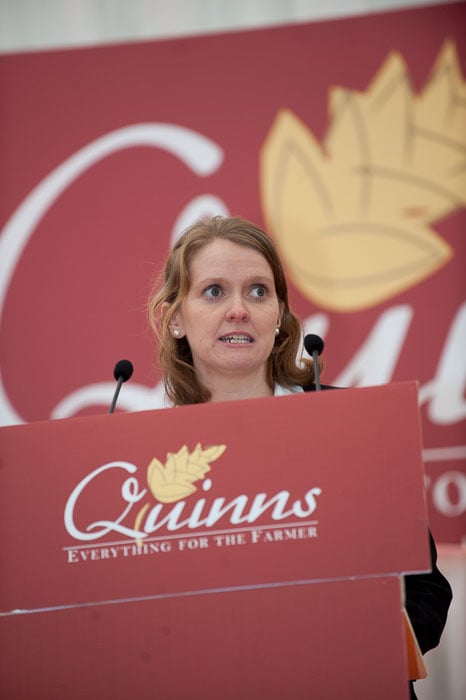 Valerie Hobson, feed nutritionist at Quinns