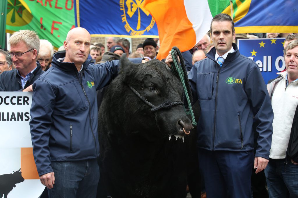 IFA Livestock Chairman Angus Woods and IFA President Joe Healy