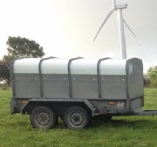 The trailer was stolen with a dead ewe inside