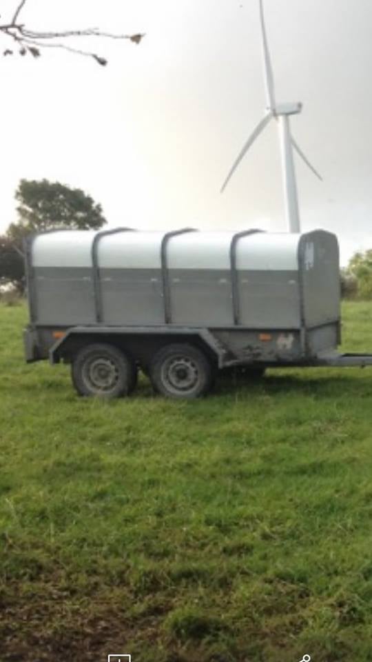 The trailer was stolen with a dead ewe inside
