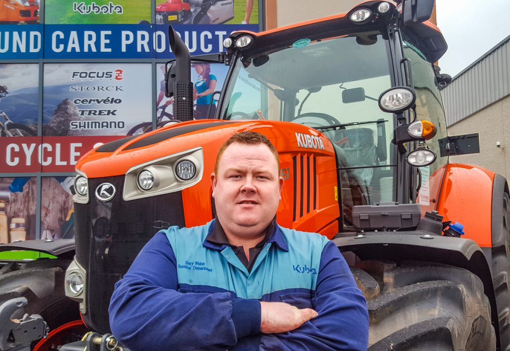 Gary Walsh, Kubota’s territory service manager for Ireland