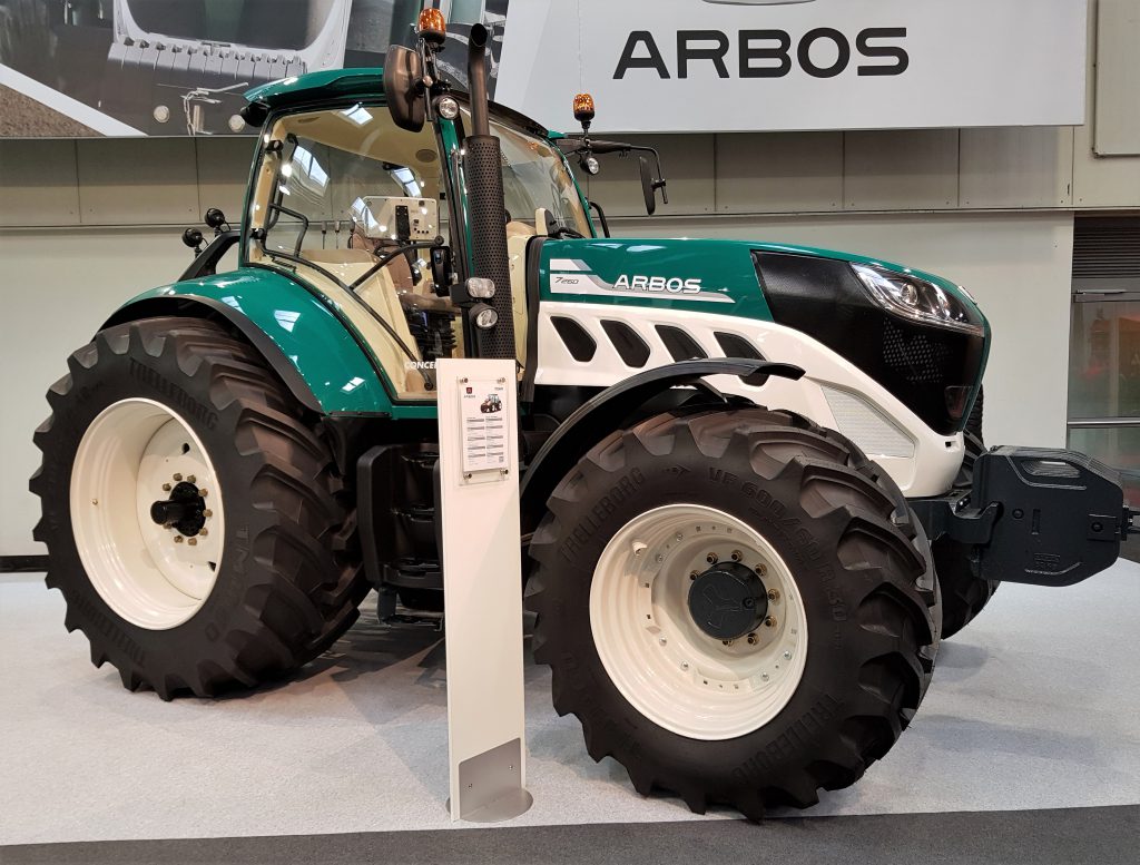 Arbos 7260: This prototype belongs to a brand that is practically unknown in Ireland. Arbos is the result of a collaboration between Foton, one of China’s largest tractor manufacturers, and an Italian firm