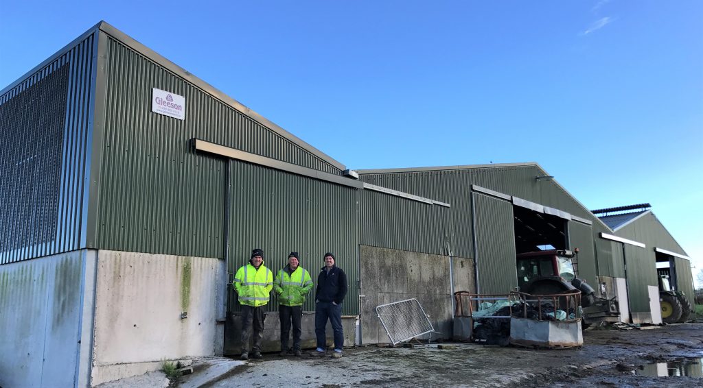 John Ryan, Tom Ryan and Thomas Gleeson from Gleeson Steel and Engineering