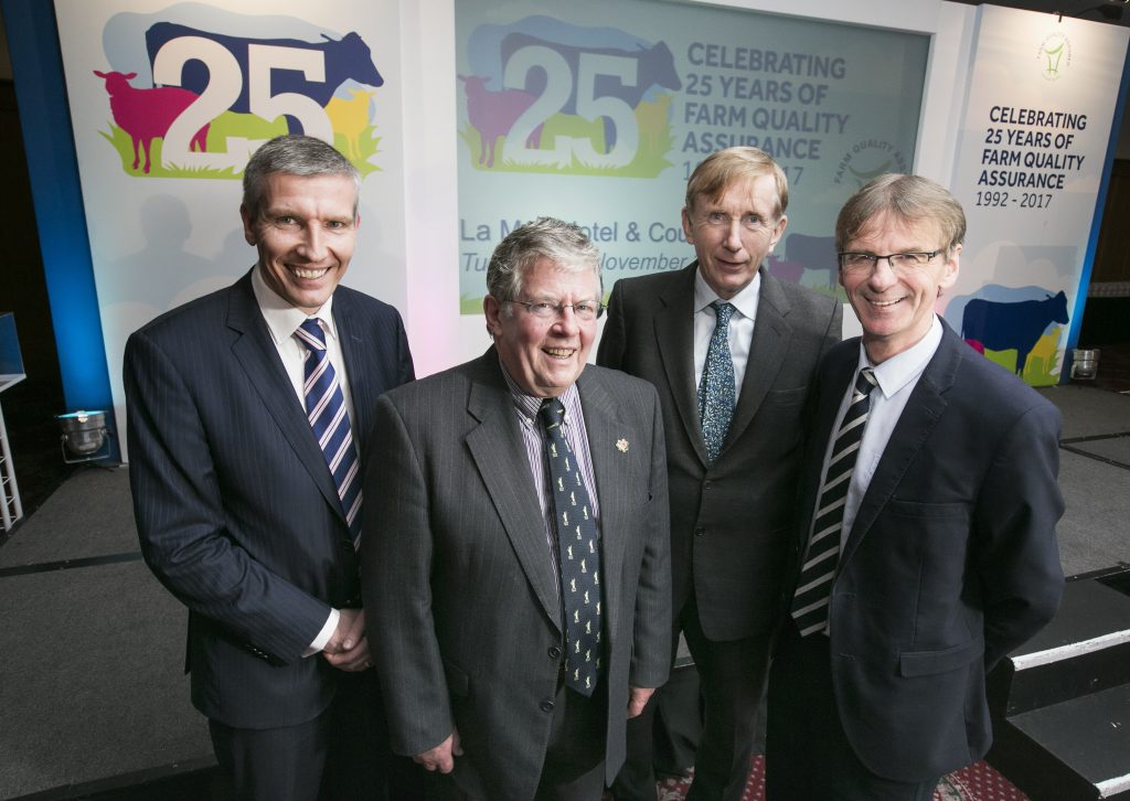 Ian Stevenson, chief executive LMC; Richard Wright; Prof. Patrick Wall; Gerard McGivern, chairman, LMC