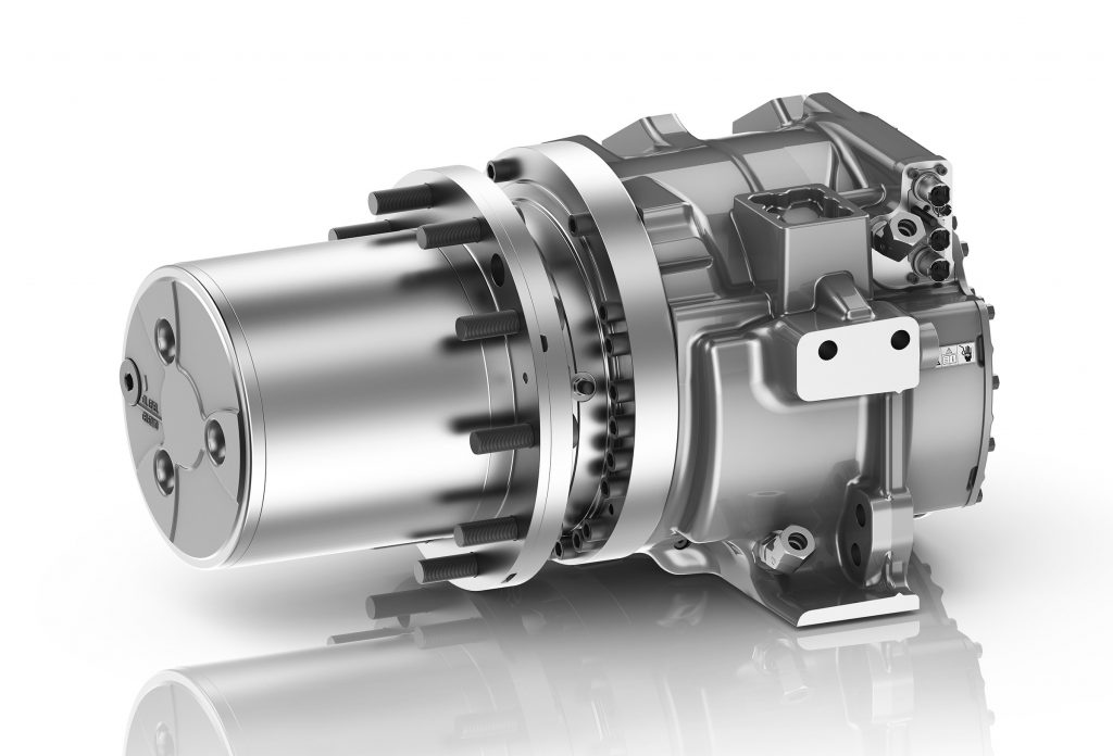 ZF’s eTRAC – GPE 50. This is a single-wheel electric-drive unit