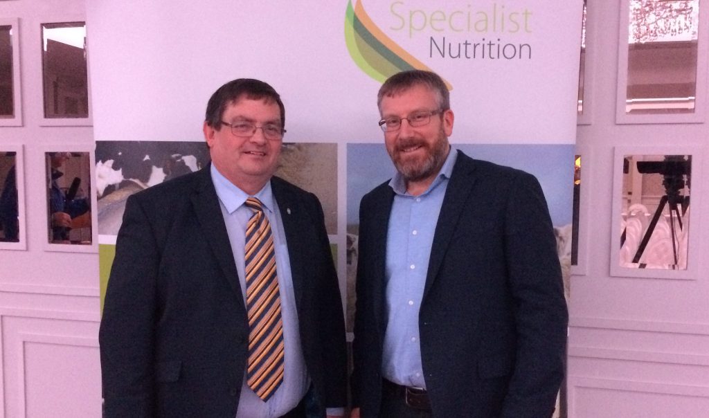 Cavan chairman Hugh Farrell with Michael Davey of Specialist Nutrition