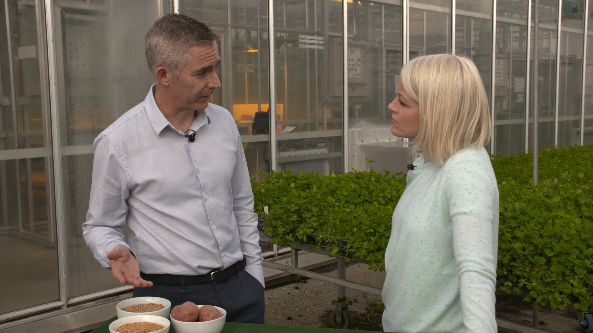 Dr. Ewen Mullins, Teagasc, with presenter Kathriona Devereaux