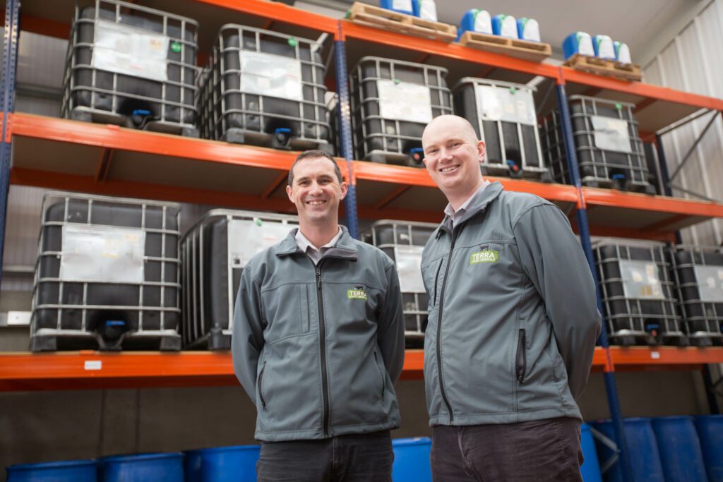 L-R: Tom and Padraig Hennessy, directors of Terra Liquid Minerals. Image source: Alf Harvey