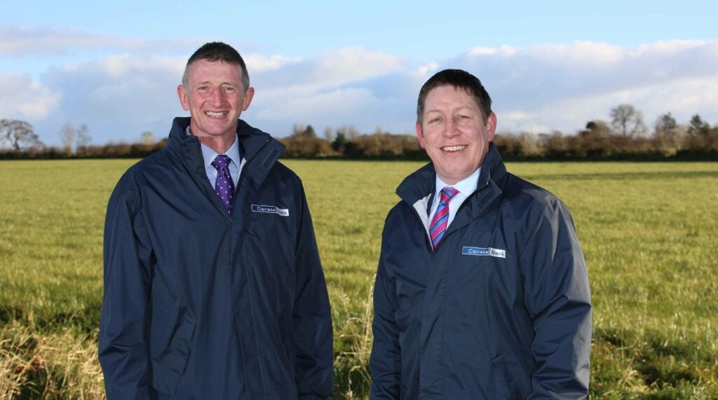 L-R: Robert McCullough, head of agri-business at Danske Bank with Rodney Brown, deputy head of Danske Bank agri-business