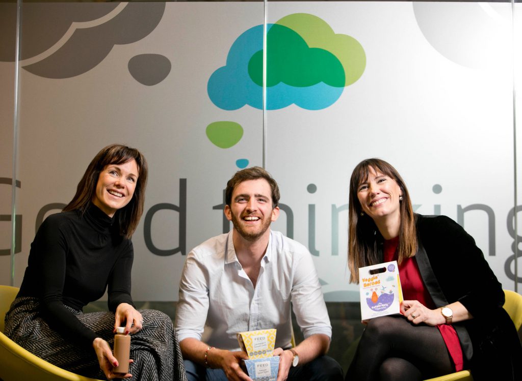 Leonie Lynch, Juspy; Shane Ryan, FEED; and Aileen Cox-Blundell, Veggie Heroes