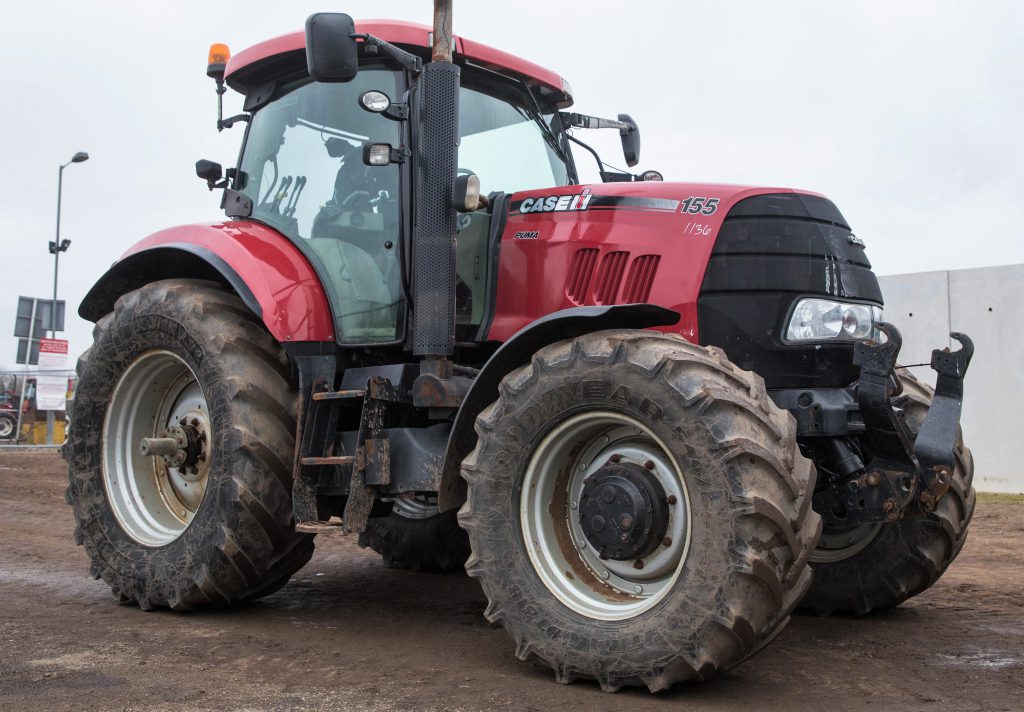 This 2011 Case IH Puma 155 (50kph), with air brakes and a front linkage, had 3,156 hours on the clock. It sold for £24,200