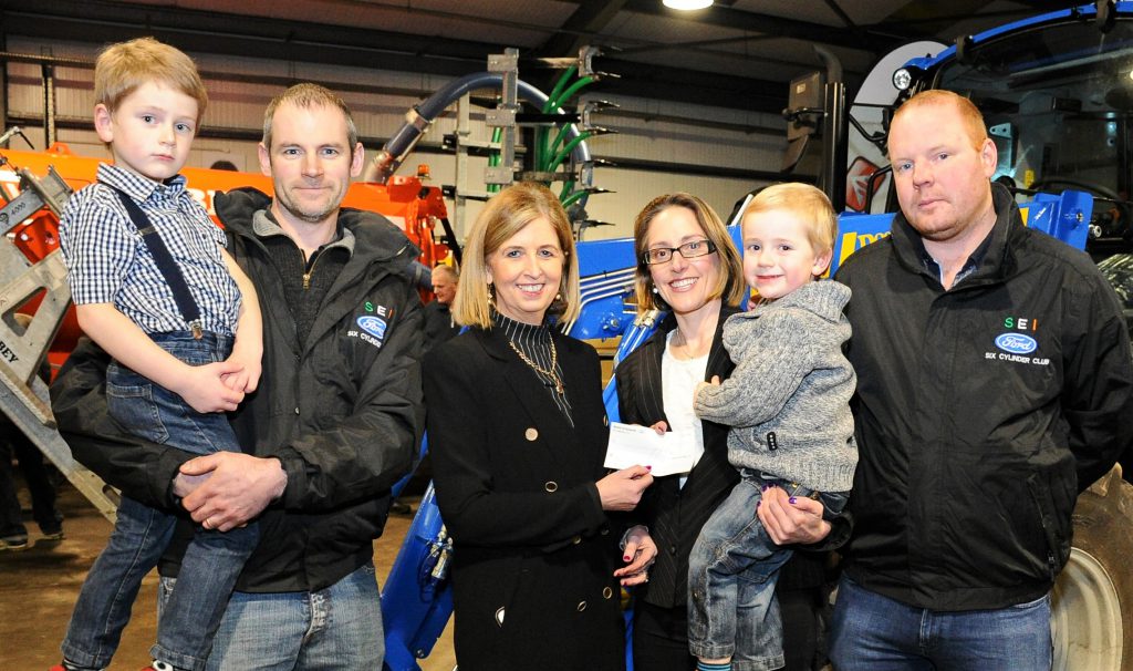 Left-to-right: Ryan Banville; John Ryan; Bernadette Murphy; Diane Banville; Cillian Banville; and Paul Gannon