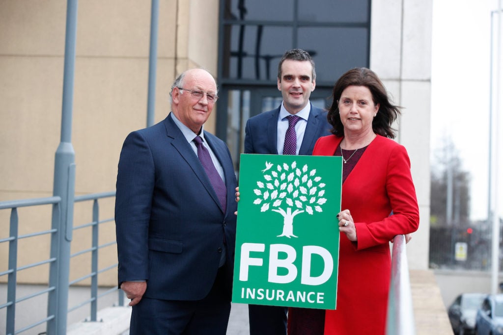 L-R: Michael Sheehan, chairman, PAC Ireland; Joe Healy, president, IFA; and Fiona Muldoon, CEO, FBD Insurance. Image source: Conor McCabe Photography