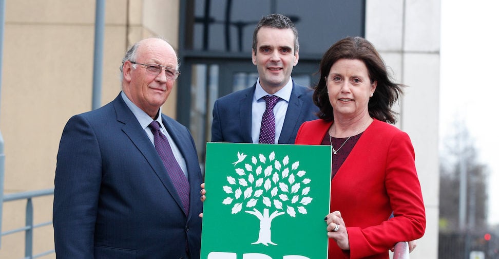 L-R: Michael Sheehan, chairman, PAC Ireland; Joe Healy, president, IFA; and Fiona Muldoon, CEO, FBD Insurance. Image source: Conor McCabe Photography