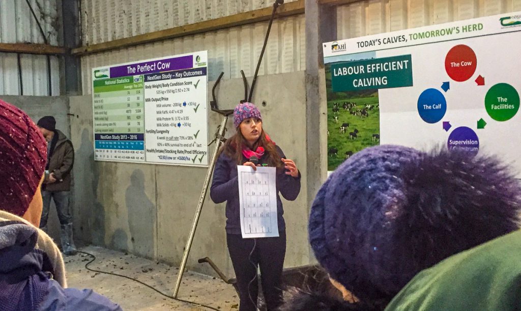 Teagasc’s Emma-Louise Coffey speaking at the event
