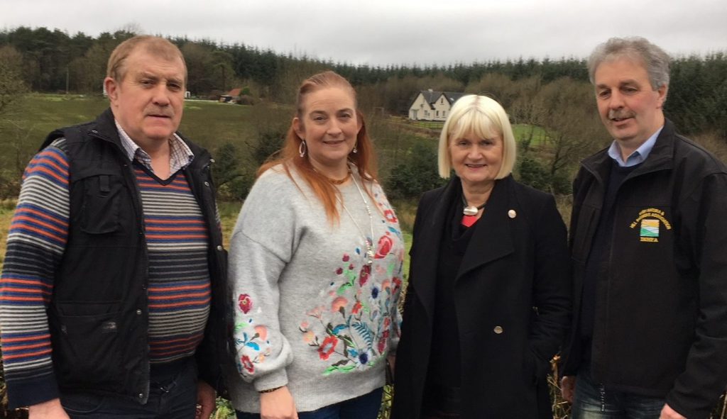 L to R: Gerry Loftus, chairman, INHFA Forestry Sub Committee; Mary Rooney, PRO, INHFA; Marian Harkin MEP; and Gerry McGovern, chairman, West Cavan INHFA