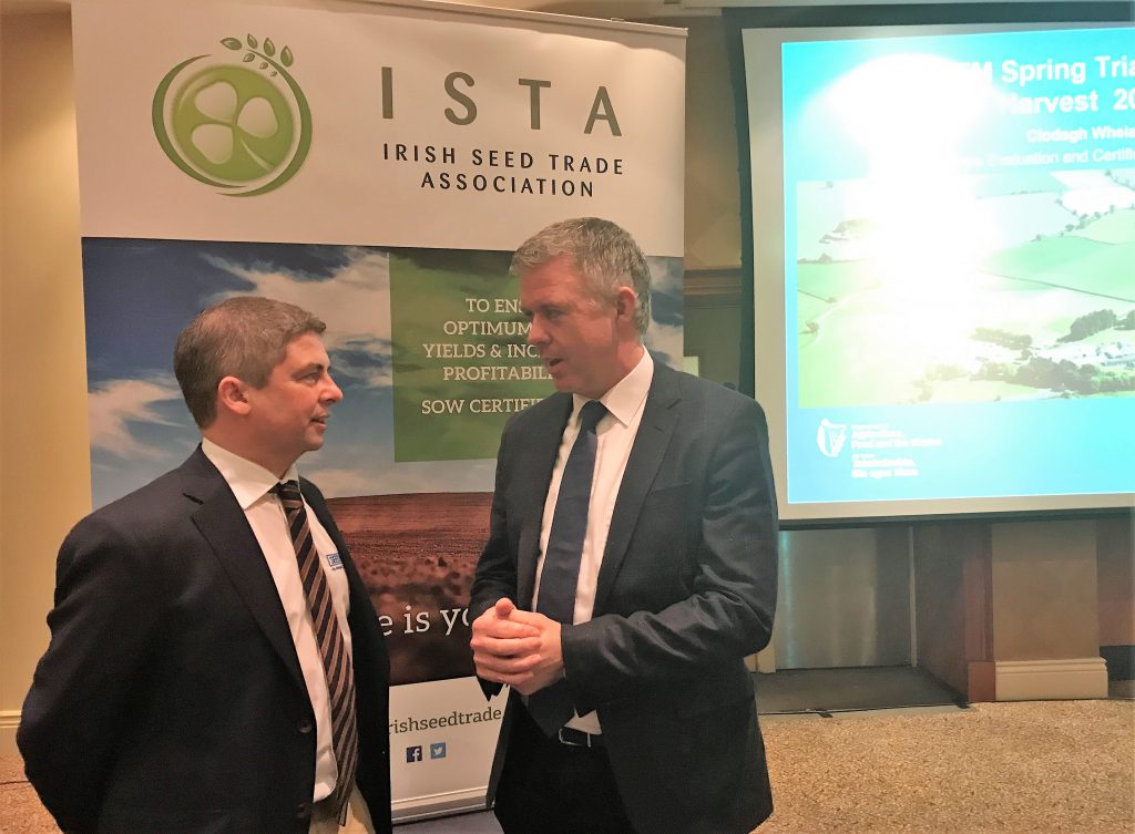 Tim O’Donovan, Seedtech, and Donal Fitzgerald, Goldrcrop, presented a joint paper on certified seed standards and how the certification scheme is helping to deliver new varieties