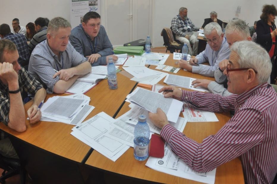 Representatives from Ireland at the SheepNet transnational workshop in Romania