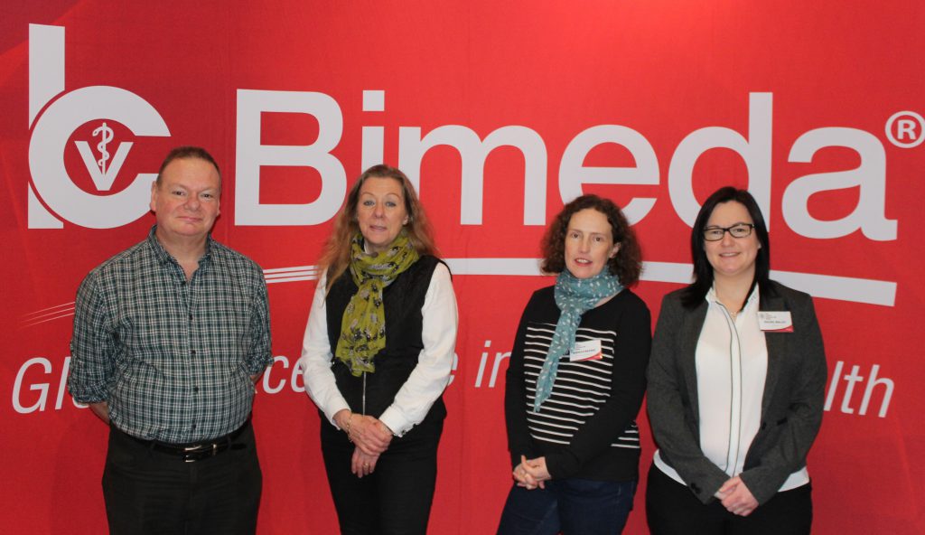 From left to right: Dr. Peter Bates, Lesley Stubbing, Rebecca Mearns and Rachel Mallet