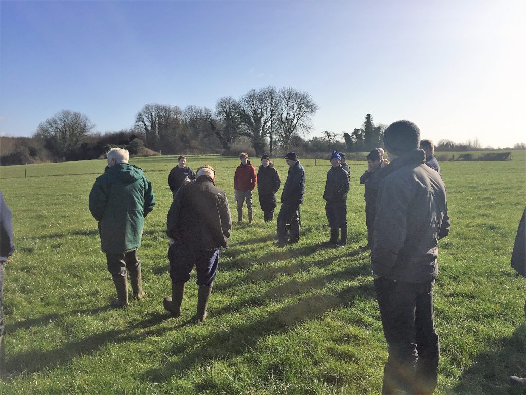 Farmers assessing the grazing conditions on Michael’s farm