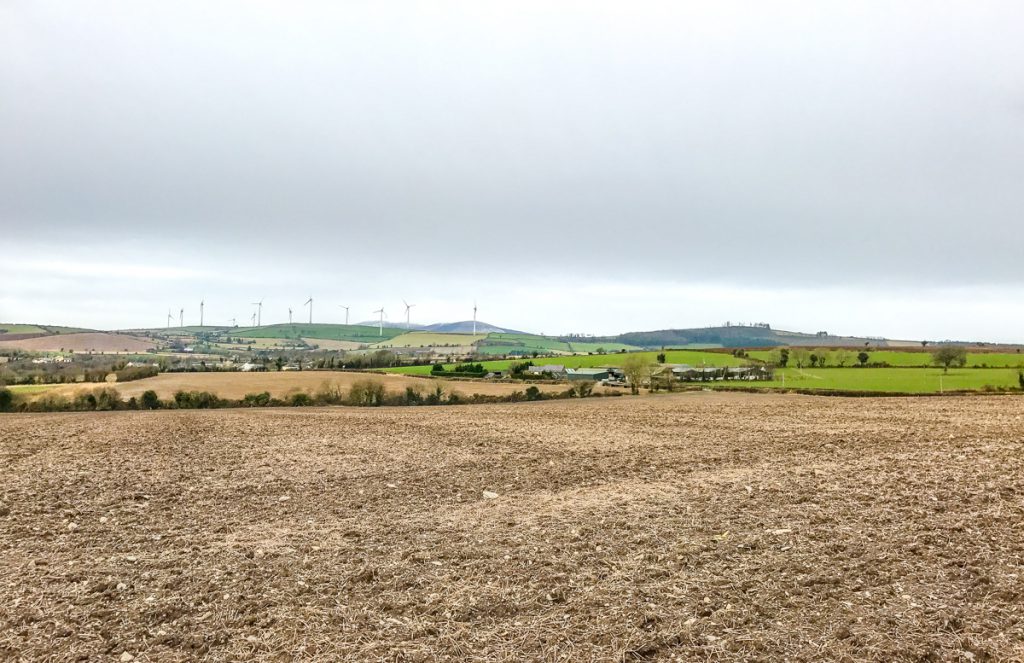 Looking down on Joe Doyle’s farm just outside Castledockerell in Co. Wexford