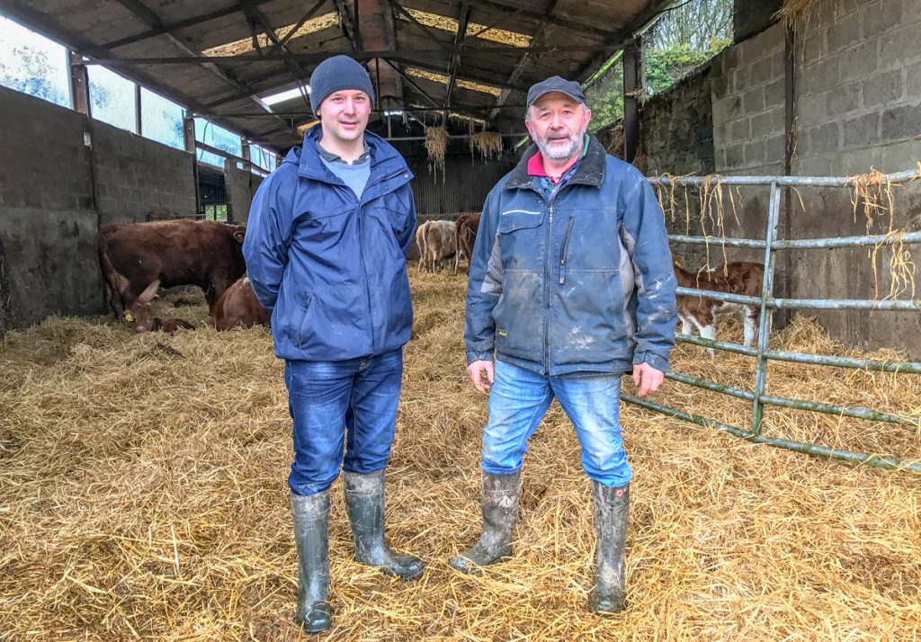 Niall and Billy Nicholson on their farm outside Crosshaven, Co. Cork