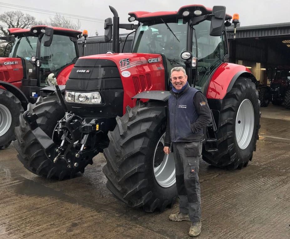 Willie John Kehoe, from Kehoe Farming, picking up a new Case IH Puma 175 CVX from ‘The Cooney Furlong Machinery Company’ this week