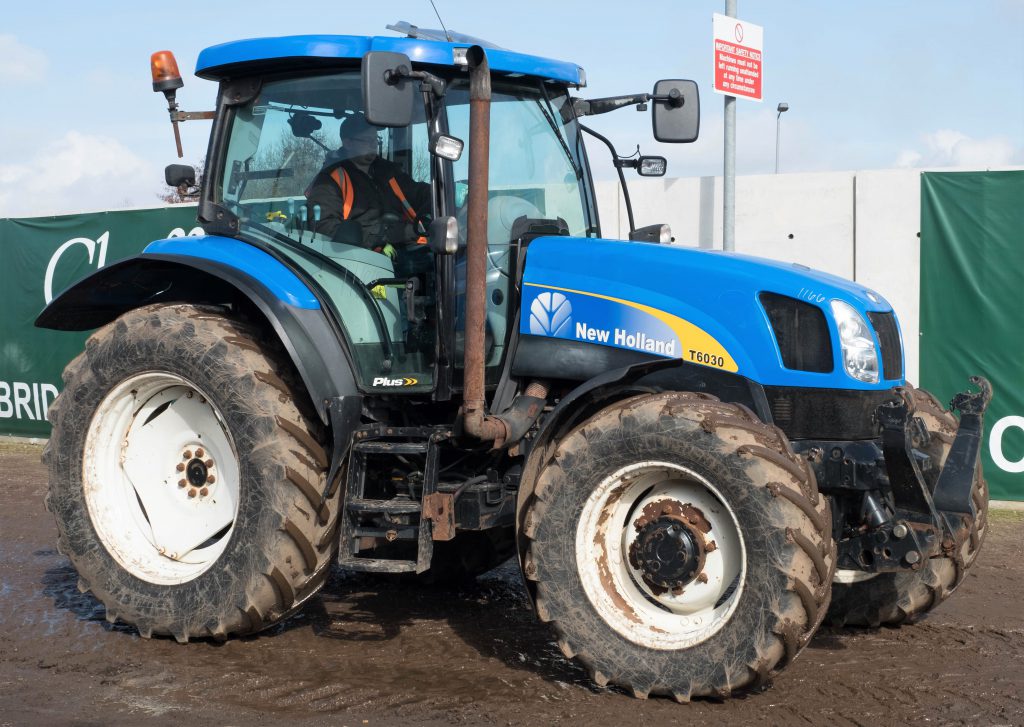 This 2008 New Holland T6030 Plus (Electro Command), with 4,477 hours showing, sold for £19,800