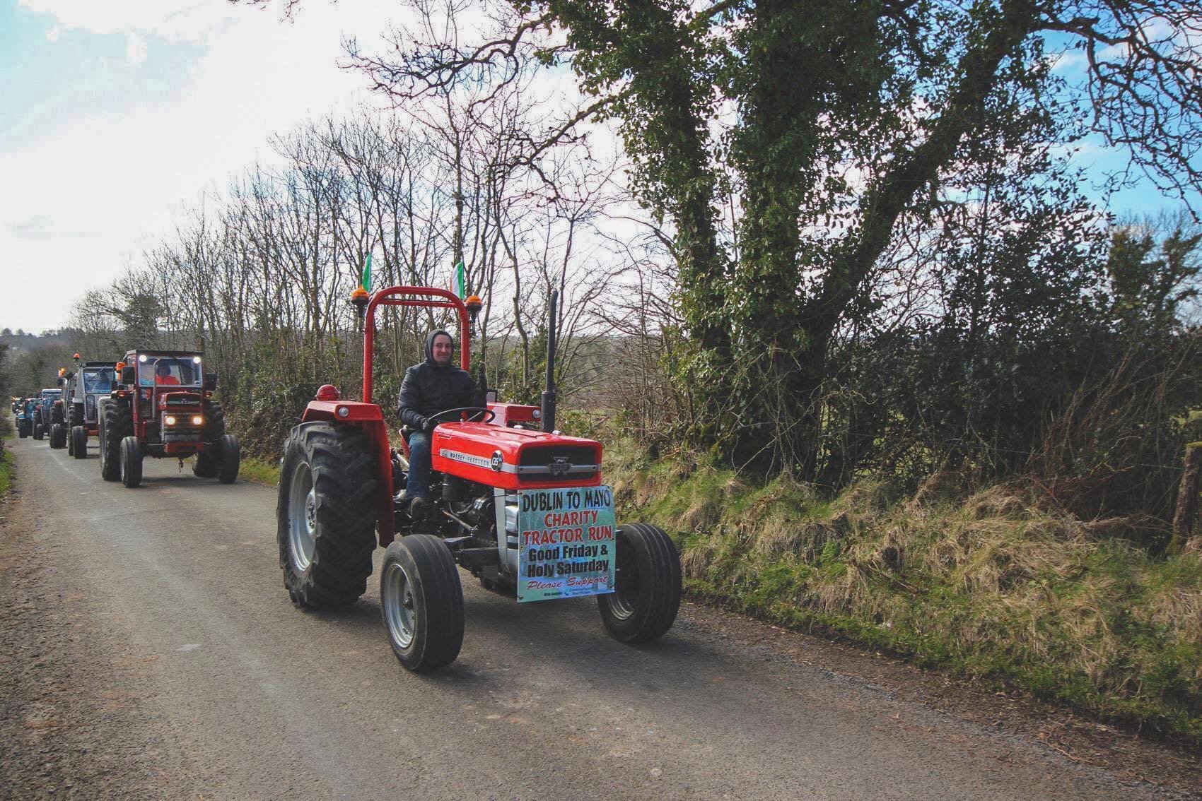 Image source: Dublin2Mayo Charity Tractor Run 2018 Facebook page